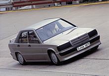 Mercedes-Benz Typ 190 E 2.3-16. Rekordfahrten auf der Hochgeschwindigkeitsstrecke in Nardo, 1983.